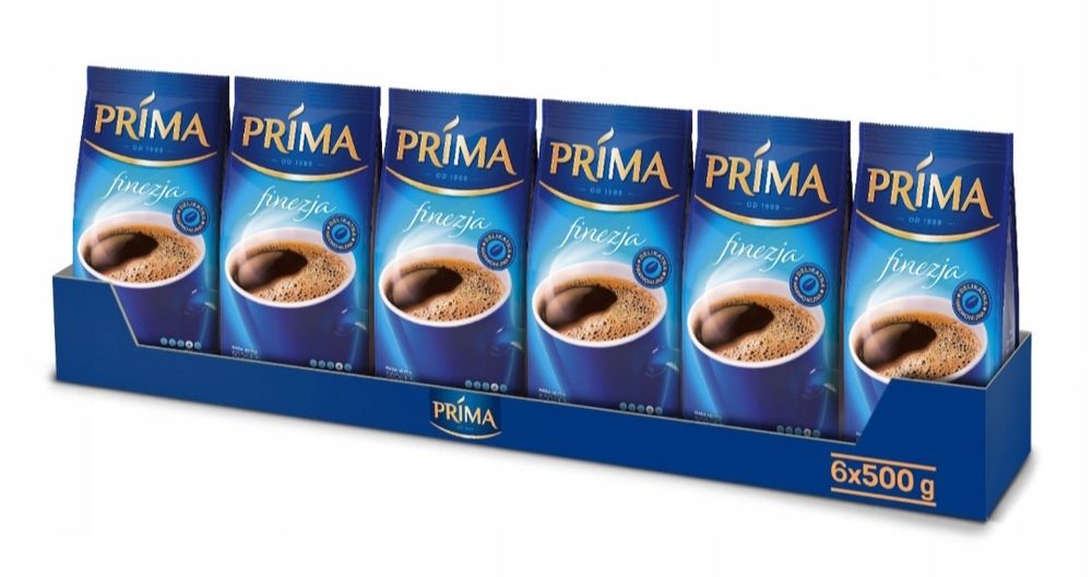 Kawa prima 6 paczek zestaw paka 3 kg kawy