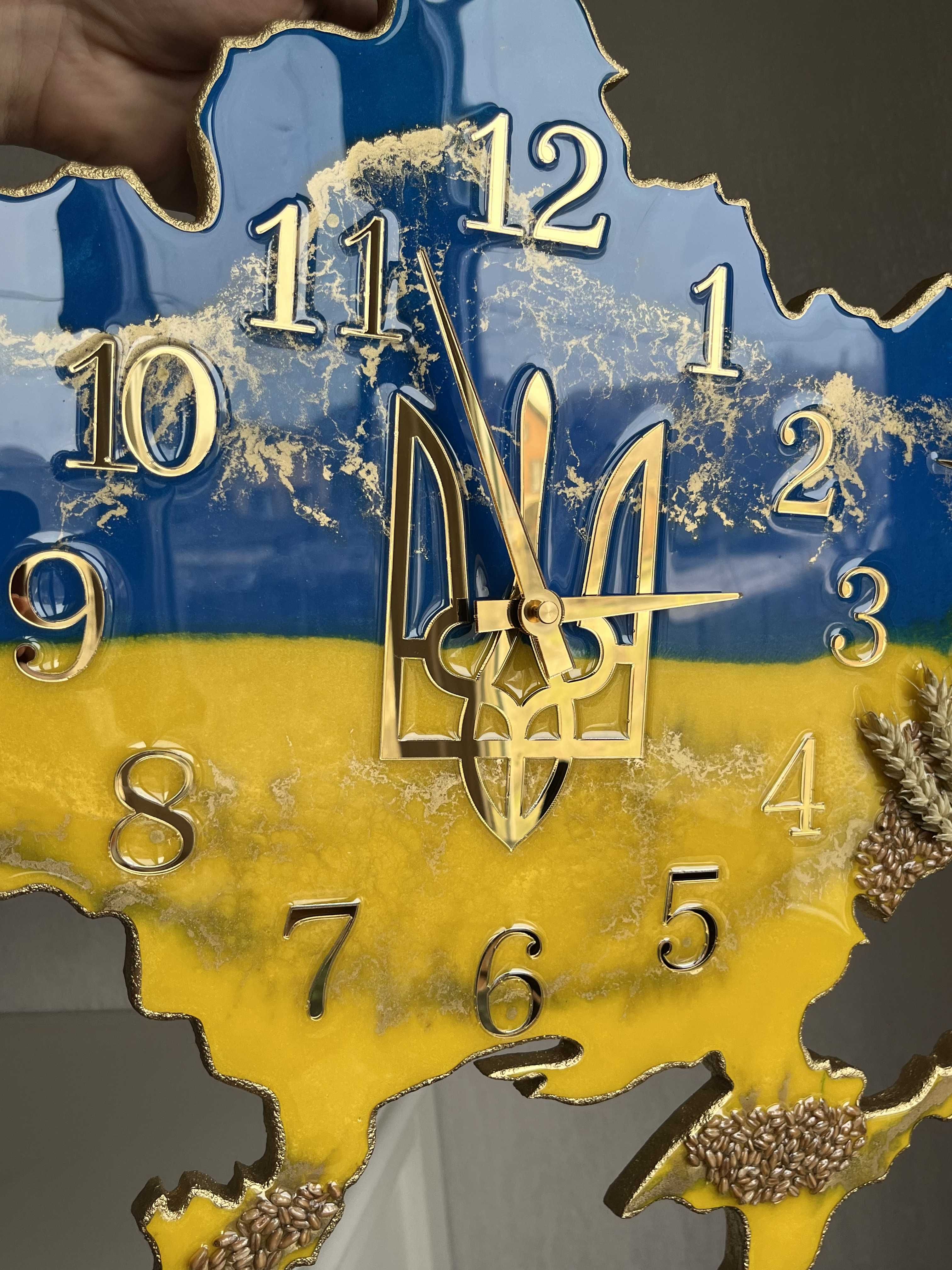 Годинник Мапа України , топ якість, подарунок військовому , директору