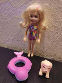 Barbie Delfiny z Magicznej wyspy, Chelsea z pieskiem i akcesoriami