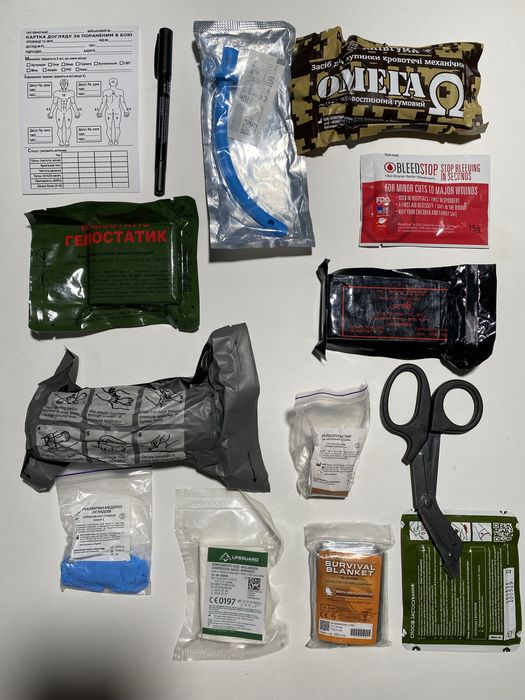 Аптечка військова. Турнікет SICH, CAT, DNIPRO або CODE RED