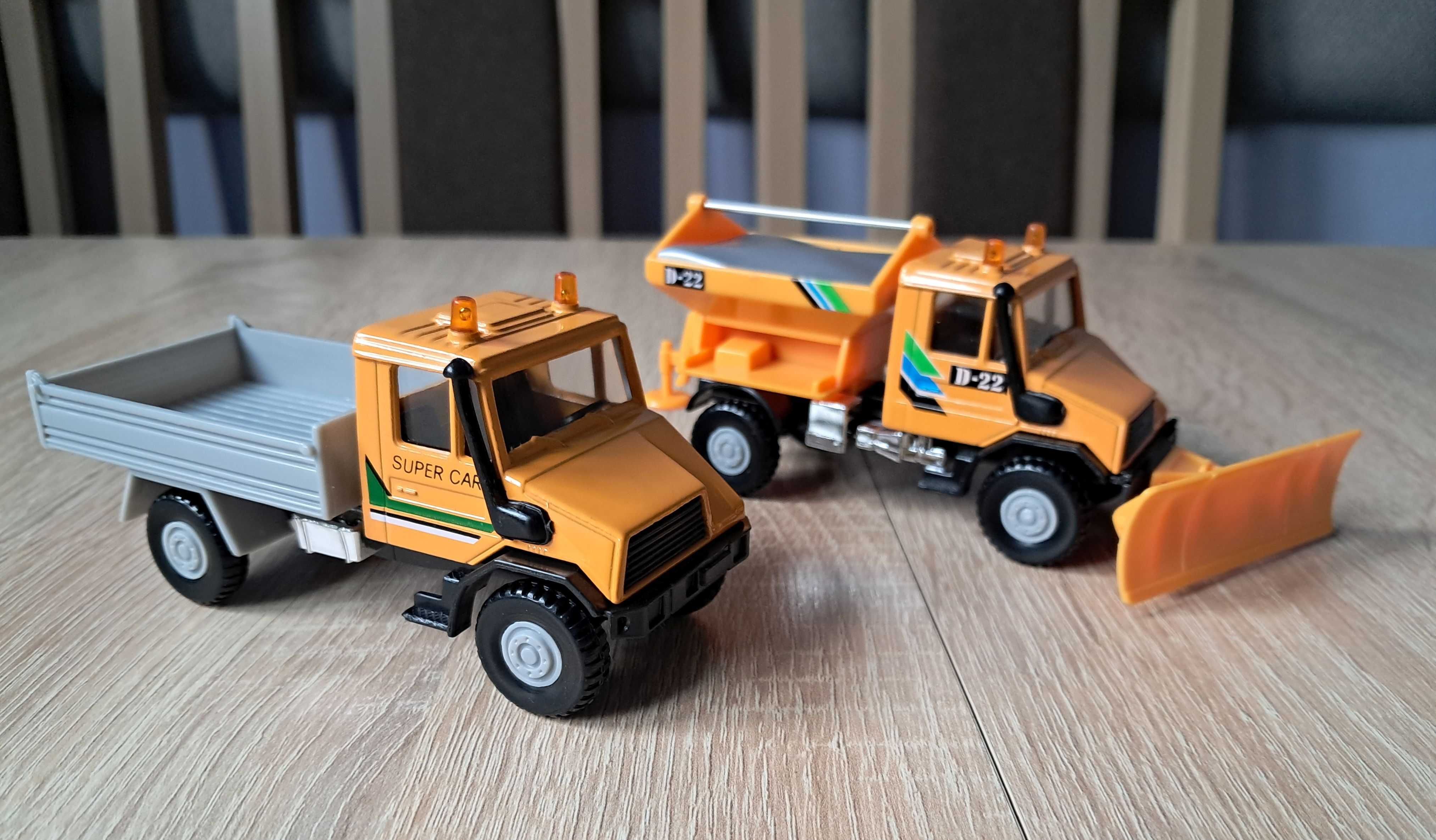 Dwa modele Mercedes-Benz Unimog skala 1:43 Welly