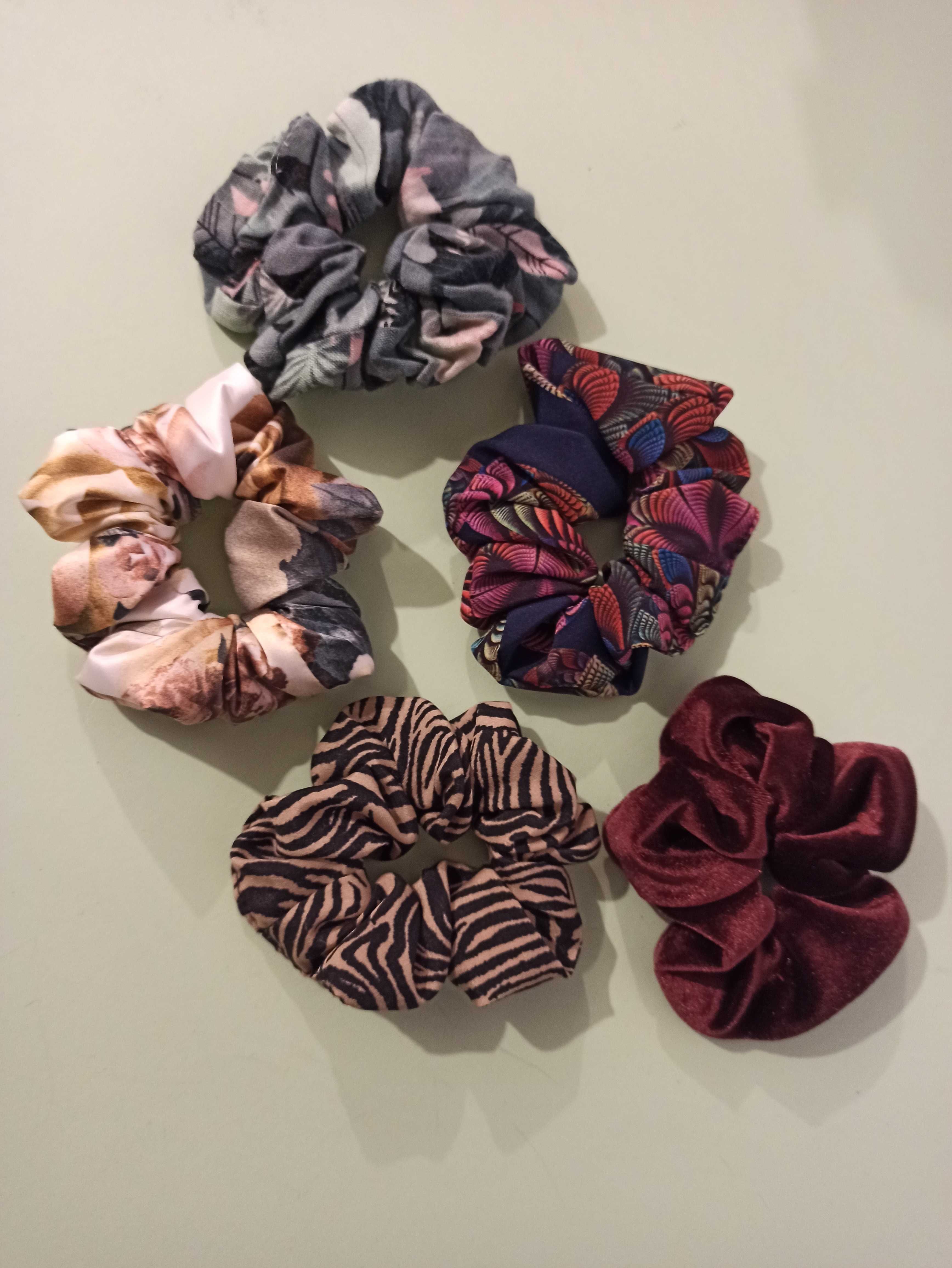 Gumki do włosów scrunchies HANDMADE