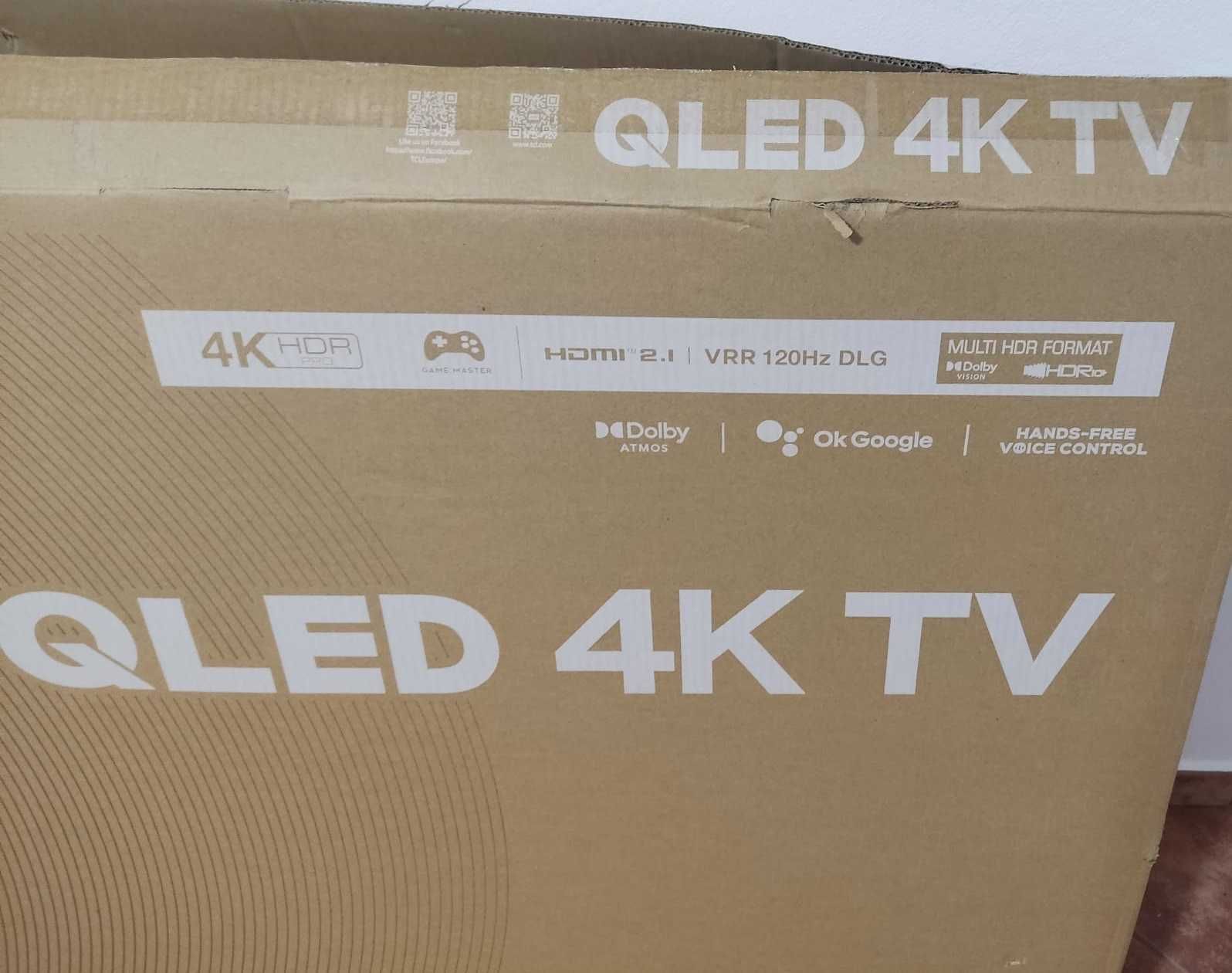 TV TCL C64 Series 65C649 65″ 4K Wi-Fi Titânio Smart TV (PARA PEÇAS)