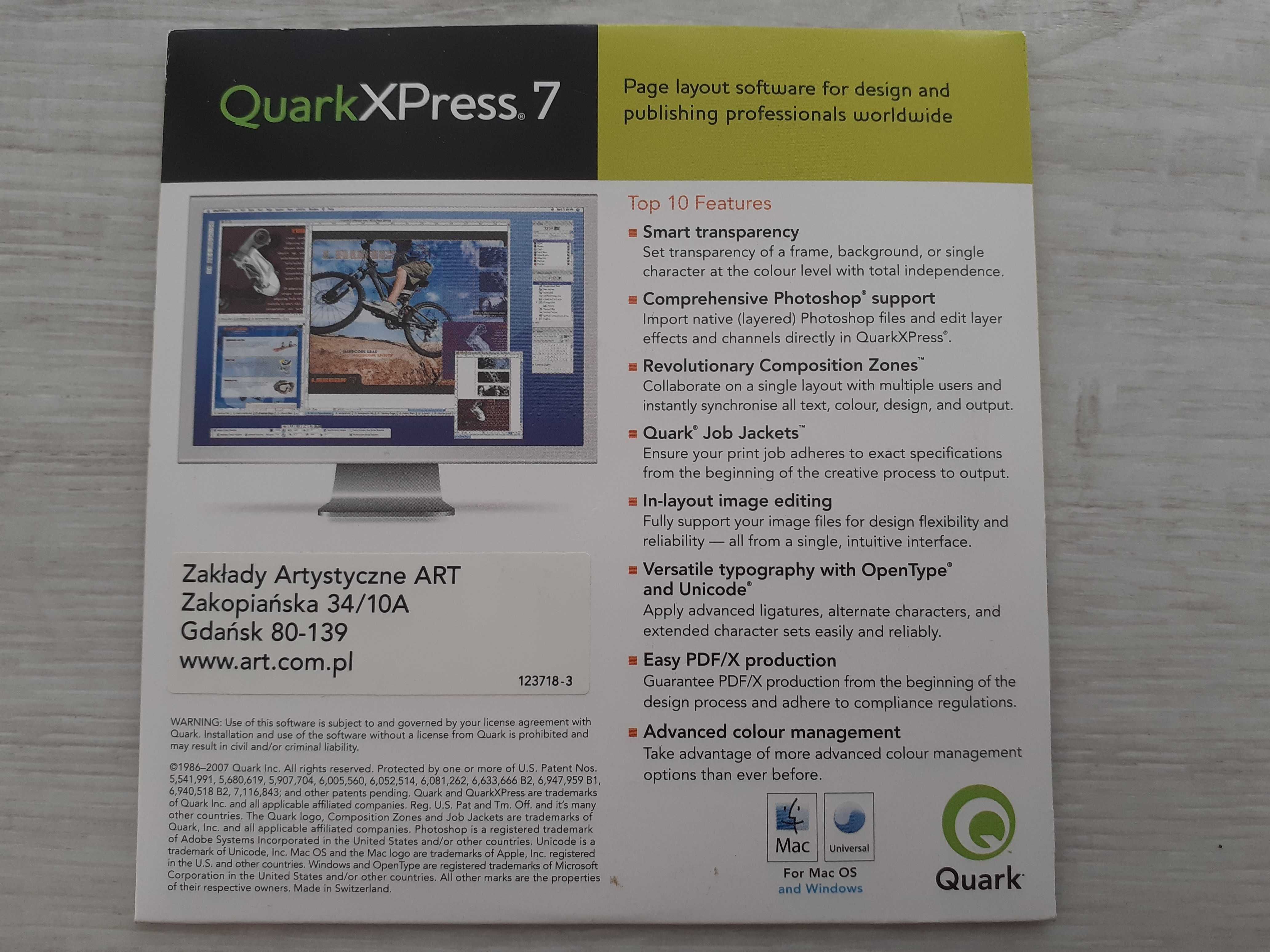 program DTP QuarkXPress 7