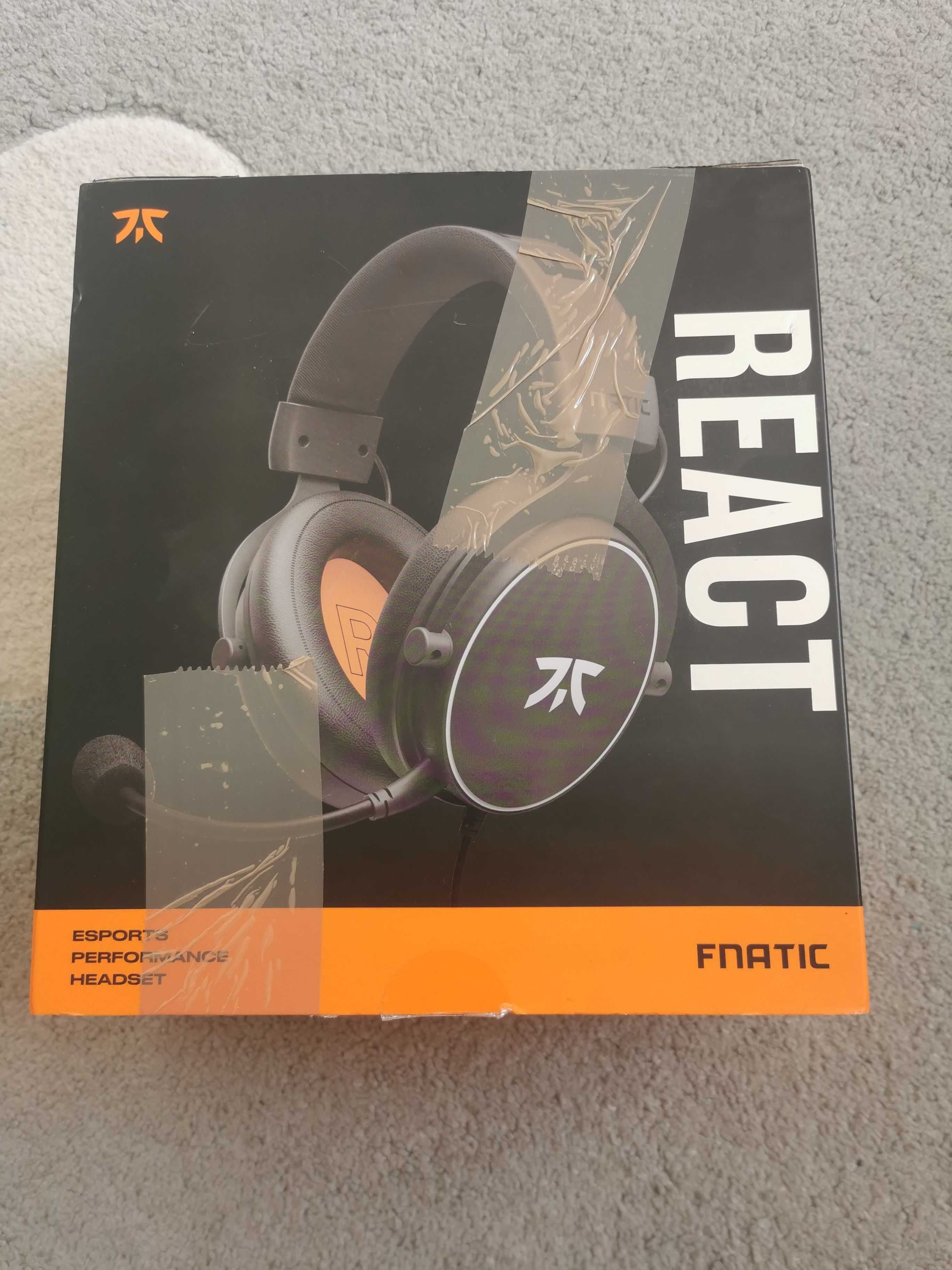 Nauszne Słuchawki Gamingowe FNATIC REACT 53mm Mikrofon