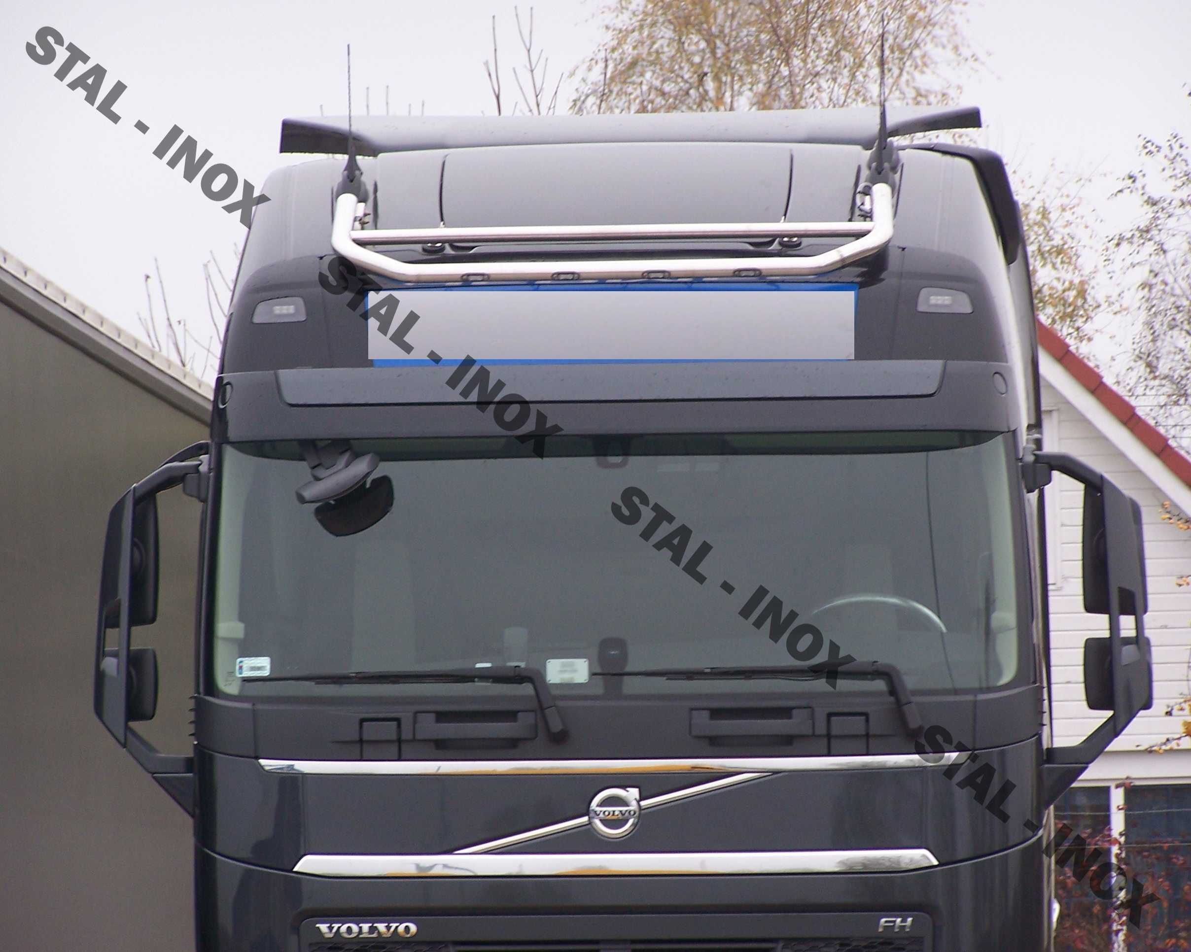 Orurowanie górne ze stali nierdzewnej VOLVO FH4 / FH5 oświetlenie led