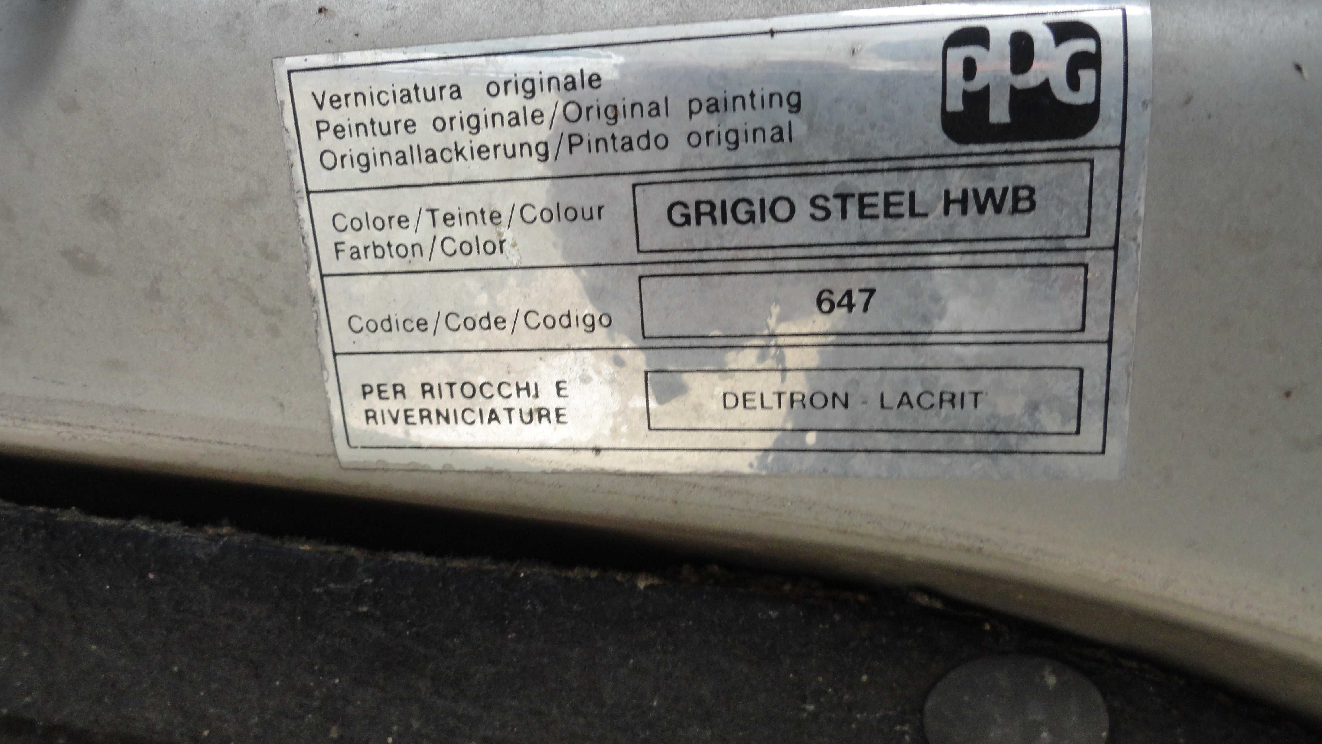 Maska Fiat Punto 2 Kolor Srebrny 647 GRIGIO STEEL HWB Demontaż