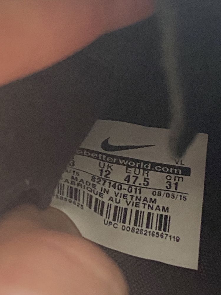 Мужские Кожаные Бутсы Nike Premier 47р(31см)