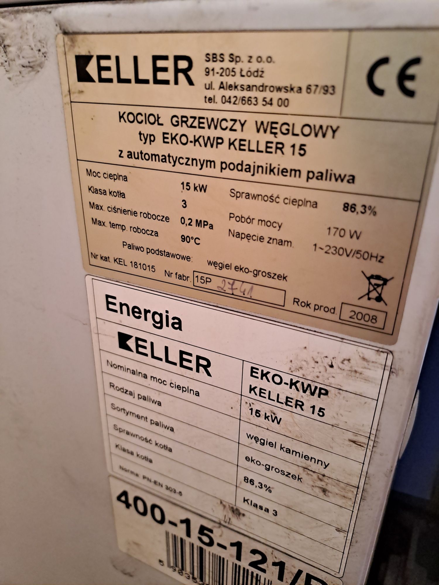 Piec Keller 15 KW