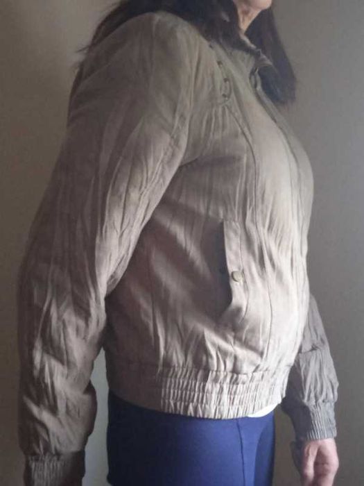 Blusão, cor verde tropa, tamanho L