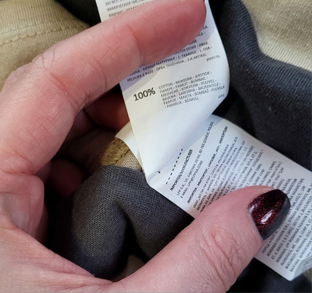 Nowa bluzka męska na długi rękaw longsleeve w paski z kołnierzykiem