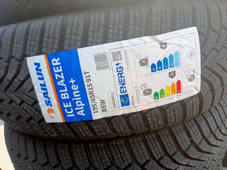 Nowe opony zimowe 195/65/15 Sailun 2024r montaż lub wysyłka GRATIS