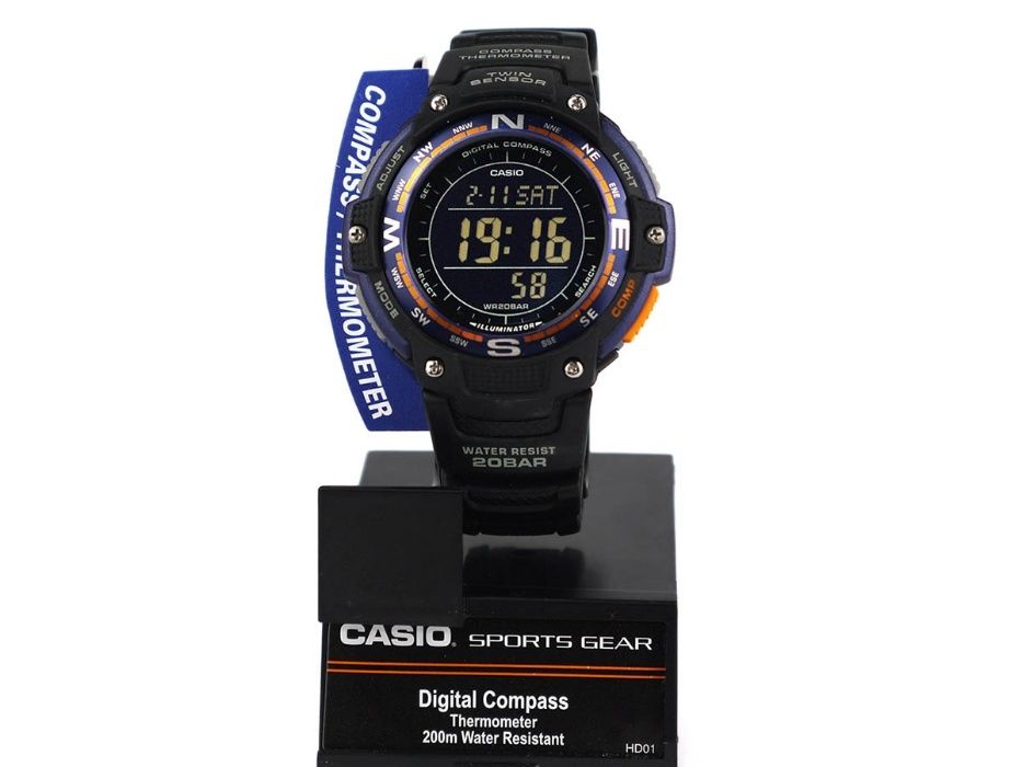 Casio SGW-100-2BCF (компас, термометр, WR200M ) 100% оригинал