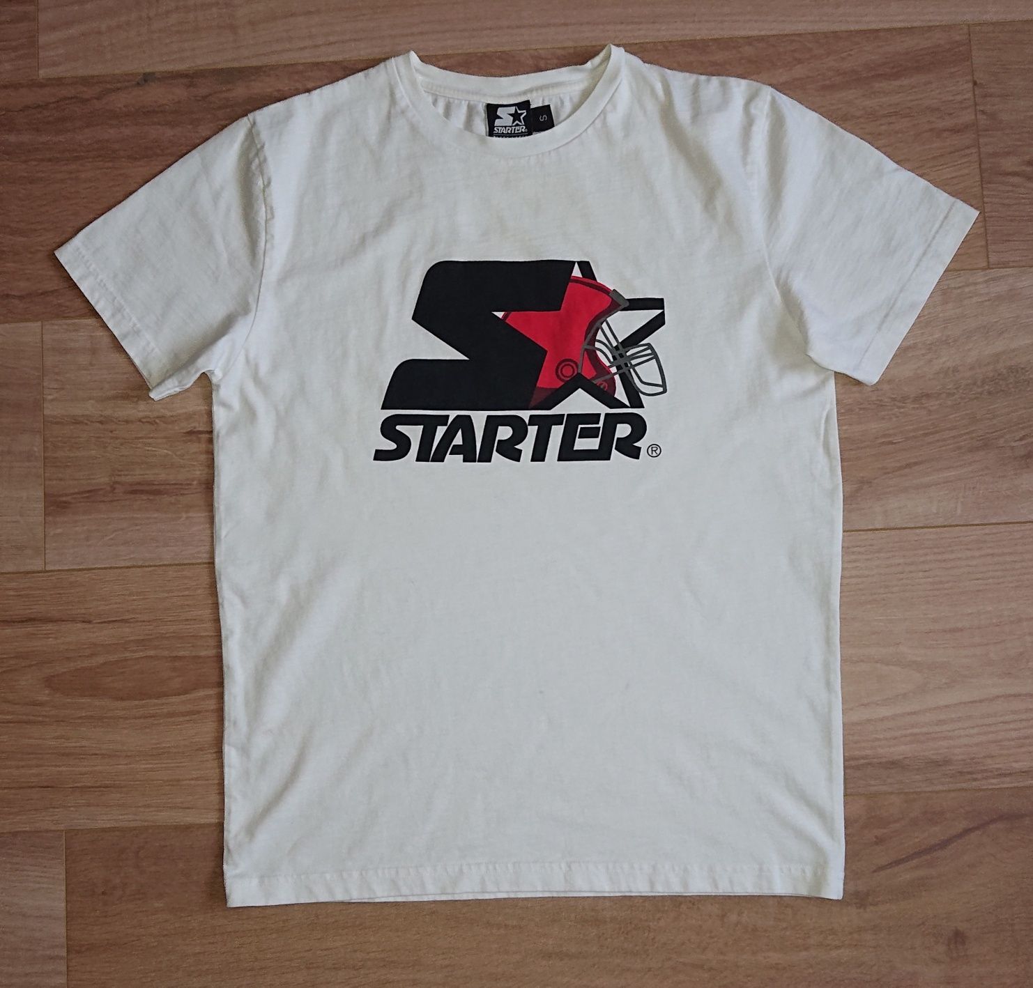 koszulka męska biała UNIKAT, t-shirt STARTER NFL r. S