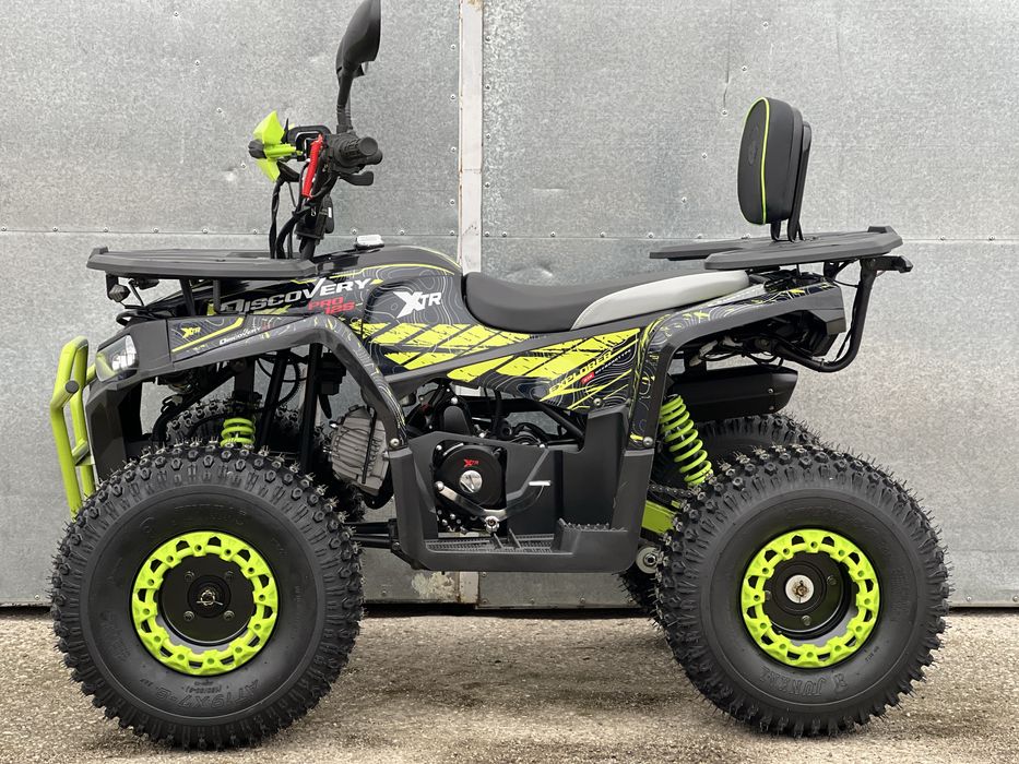 Quad XTR Discovery Pro 125 1+1 Full Led koła 8” Licznik Oparcie  2025