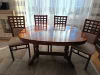 Stół rozkładany + 4 krzesla