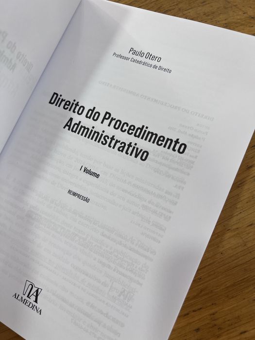 Livro Direito do Procedimento Administrativo - Paulo Otero - NOVO