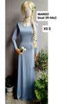Mango XS S biust 39-44x2 sukienka maxi dress niebieska maxi urocza