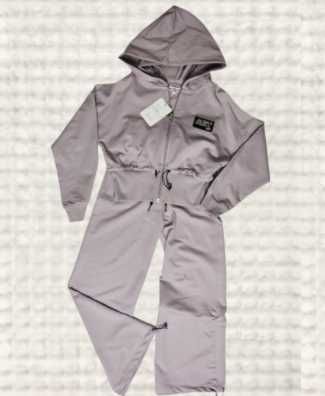 Komplet dresowy dla dziewczynki bluza na zamek +spodnie dzwony 158/164