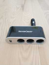 Rozdzielacz gniazda zapalniczki SILVERCREST 3 porty + USB