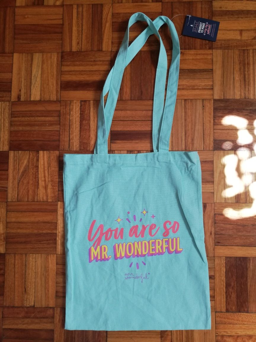 Saco Mr Wonderful com etiqueta