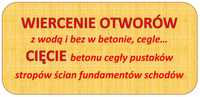 Wiercenie otworów Cięcie otworów Wiercenie w betonie Cięcie betonu