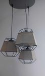 Lampa loftowa szara 3x E27 regulacja wysokosci