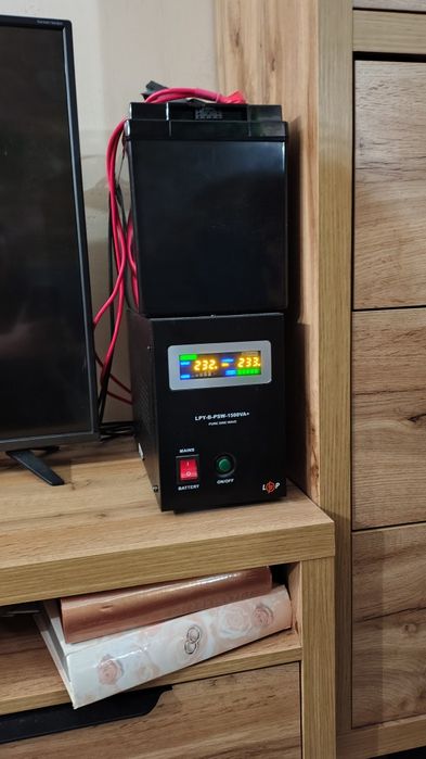 Система резервного живлення - ДБЖ 1кВт, 24V та АКБ 24v 80Ah - 2кВт