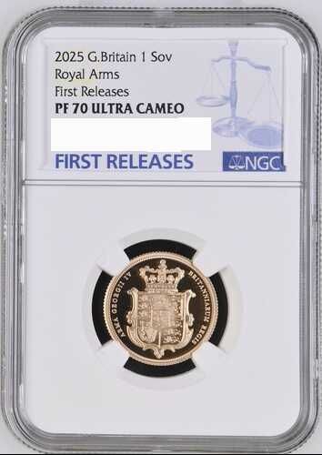 2025 Libra Ouro Proof Brasão PF70 UC