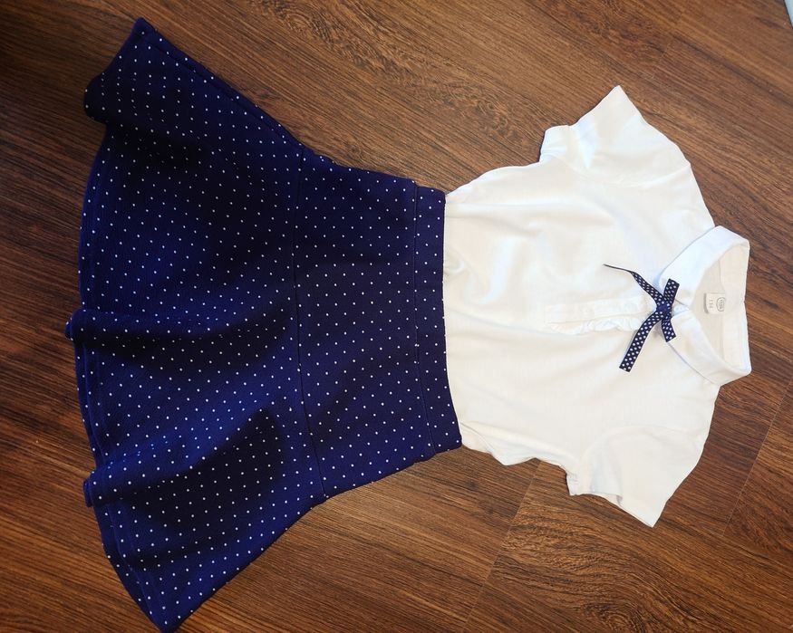 Stój galowy szkolny 116 dla dziewczynki