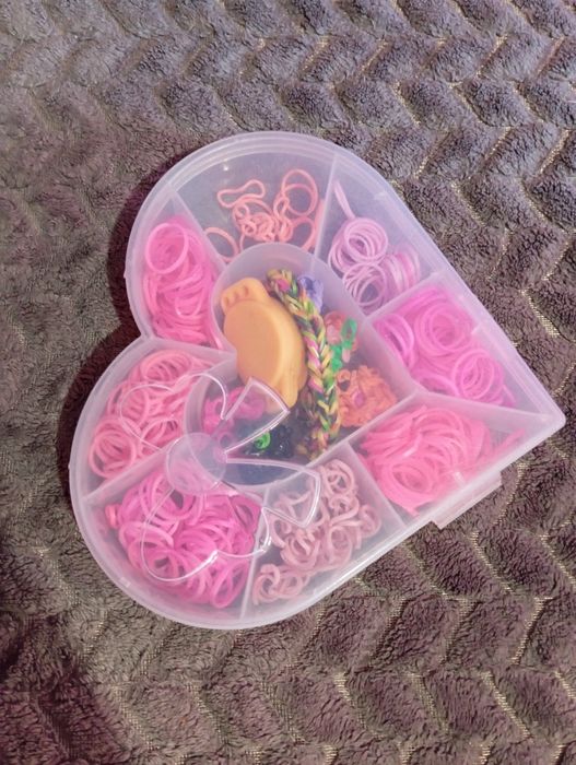 Мини наборы резинок rainbow loom