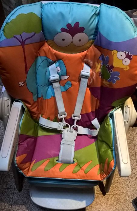 Cadeira Papa Refeição Alimentação Bebé Evolutiva Polly Safari Chicco