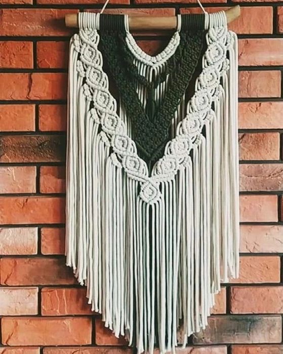 Makrama ścienna w stylu Boho