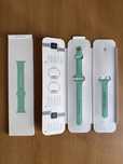Bracelete original verde menta para Apple Watch 44mm