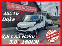 Iveco DAILY 35C16 C 16  35C16 3,0 160KM Doka Bliźniak Wywrotka 3,5t Na HakU!! Klima//