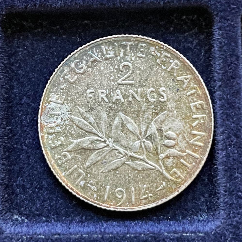 2 Franki, Francja 1914r.