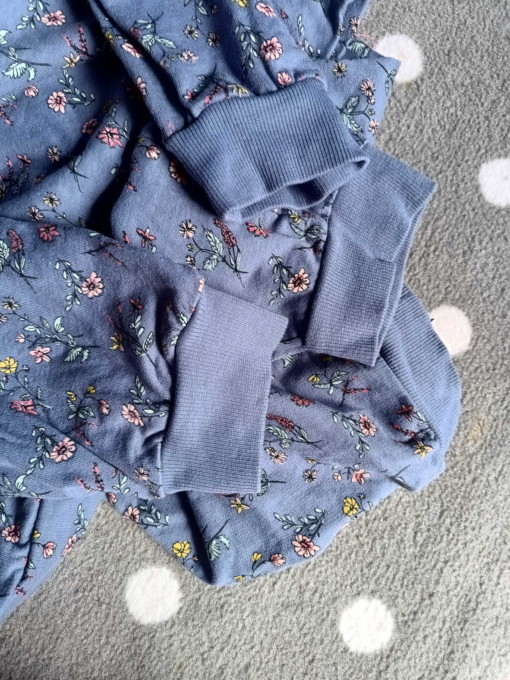 Cienki dres 140 bluza spodnie