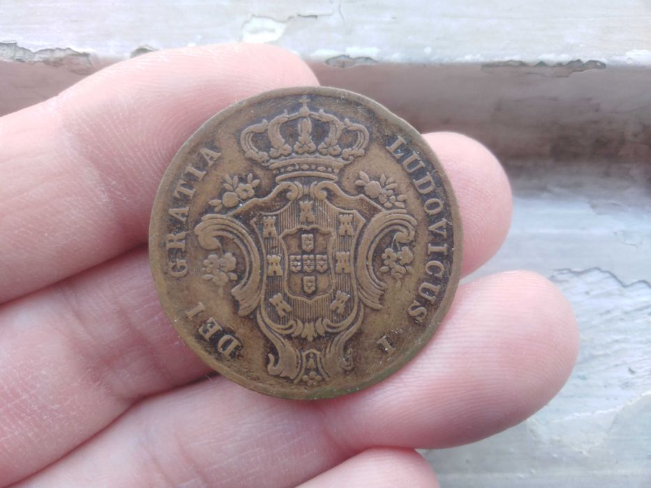 10 Réis 1865 Açores D. Luís I