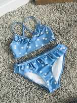 Dziewczecy stroj kapielowy bikini 134 kappahl dwuczesciowy w stokrotki