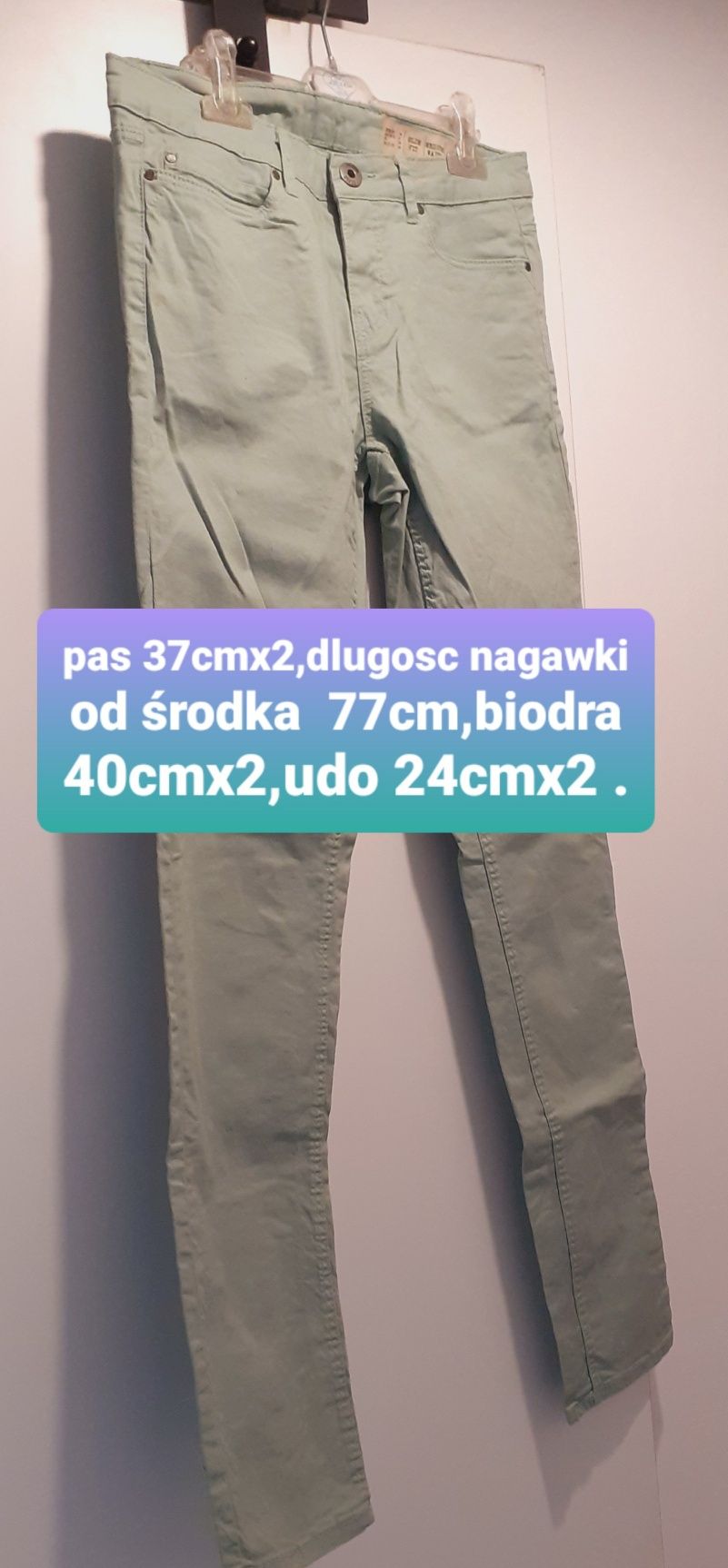 Zielone Spodnie rozmiar S-jak nowe