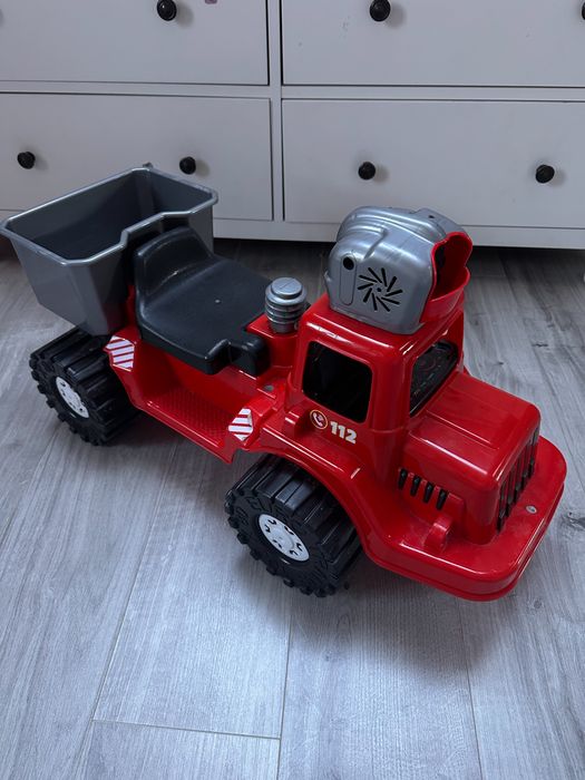 Jeździk autko dla dzieci straż pożarna z bagażnikiem