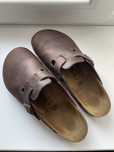 Шкіряні шльопанці Birkenstock Boston