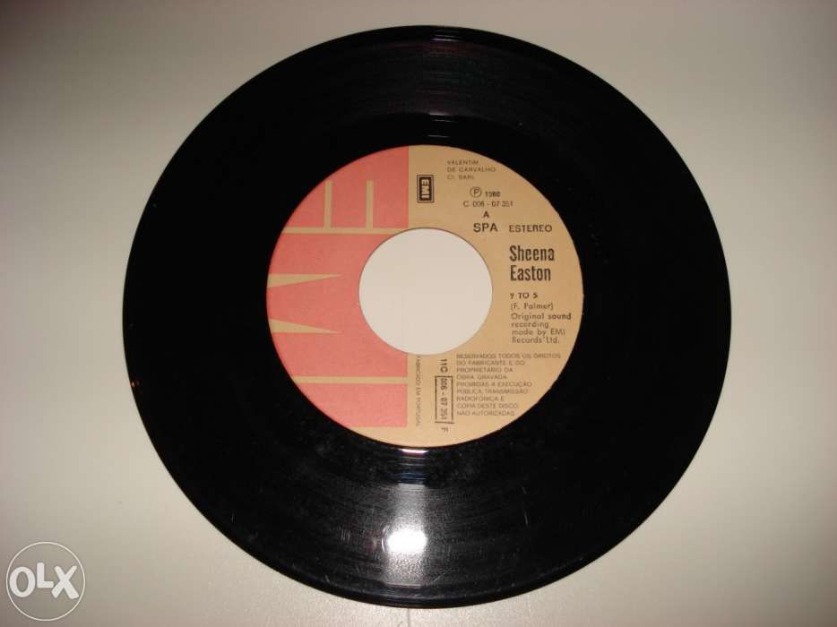 Disco Vinil Single - Sheena Easton - "9to5." (1980)