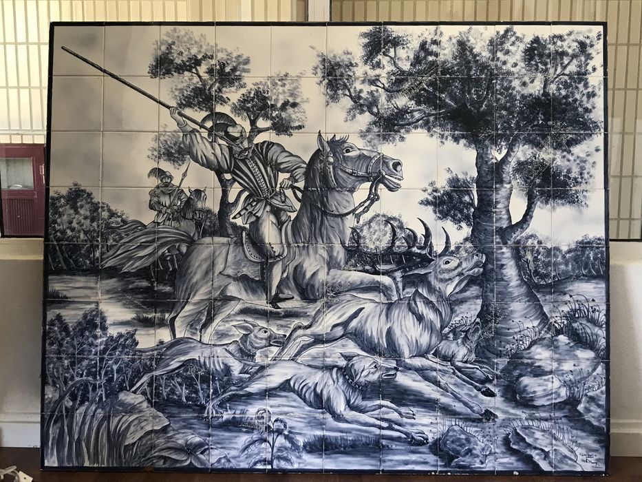 Painel de Azuleijos de grandes dimensões , assinado