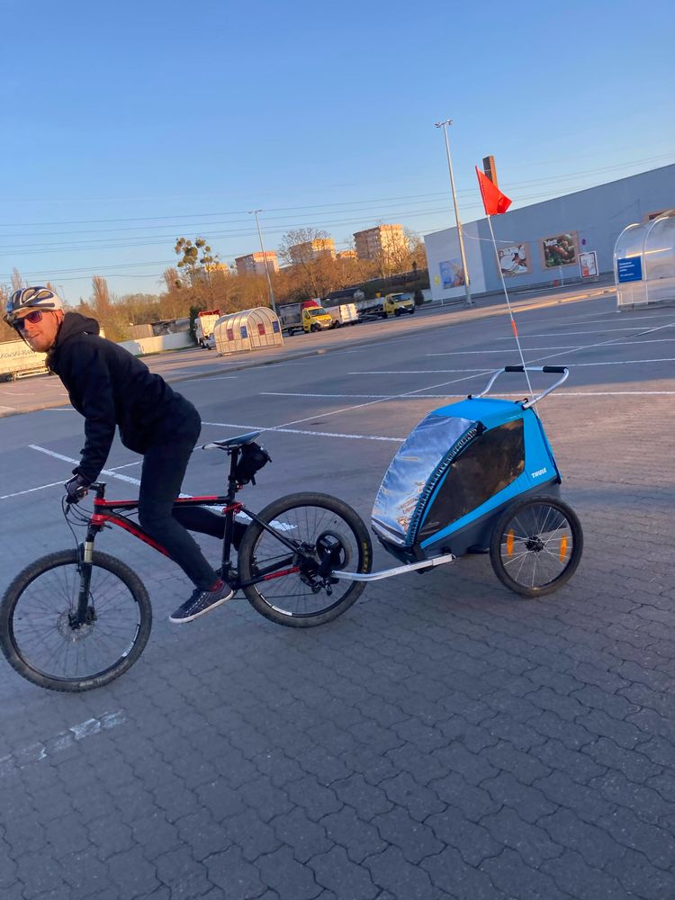 Przyczepka rowerowa THULE coaster xt wózek DWUOSOBOWA