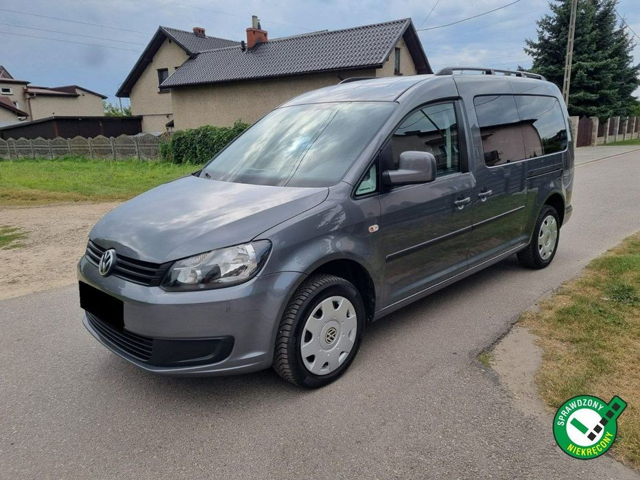 Volkswagen Caddy L2 Długi / Zadbany / Org. Przebieg / Klimatronik / Bezwypadkowy / Maxi