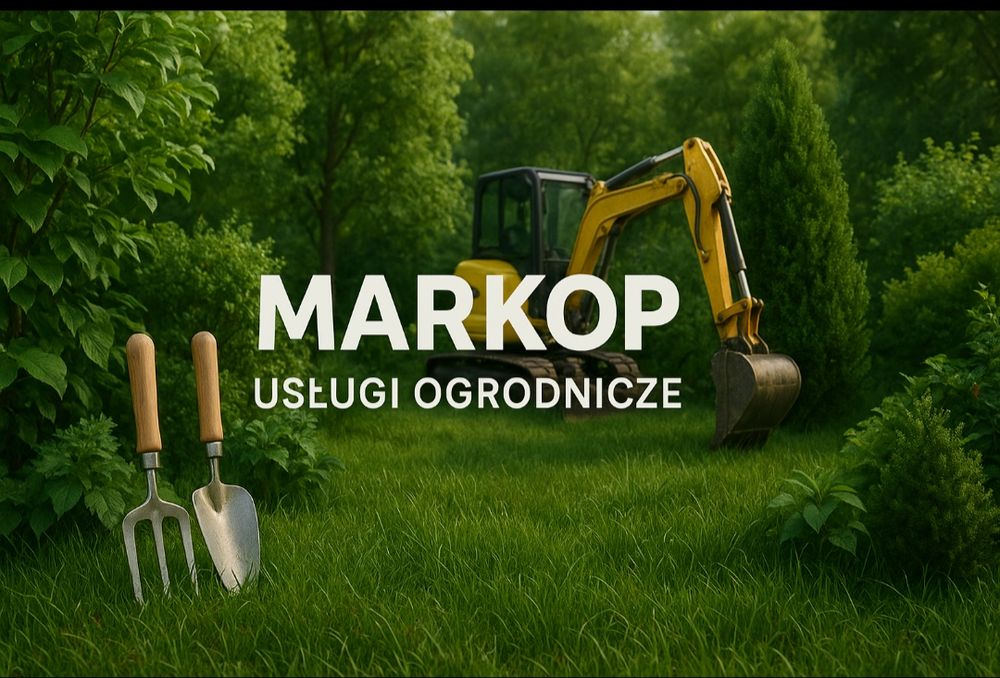 Usł. glebogryzarką separacyjną, równanie terenu, zakładanie trawnika.