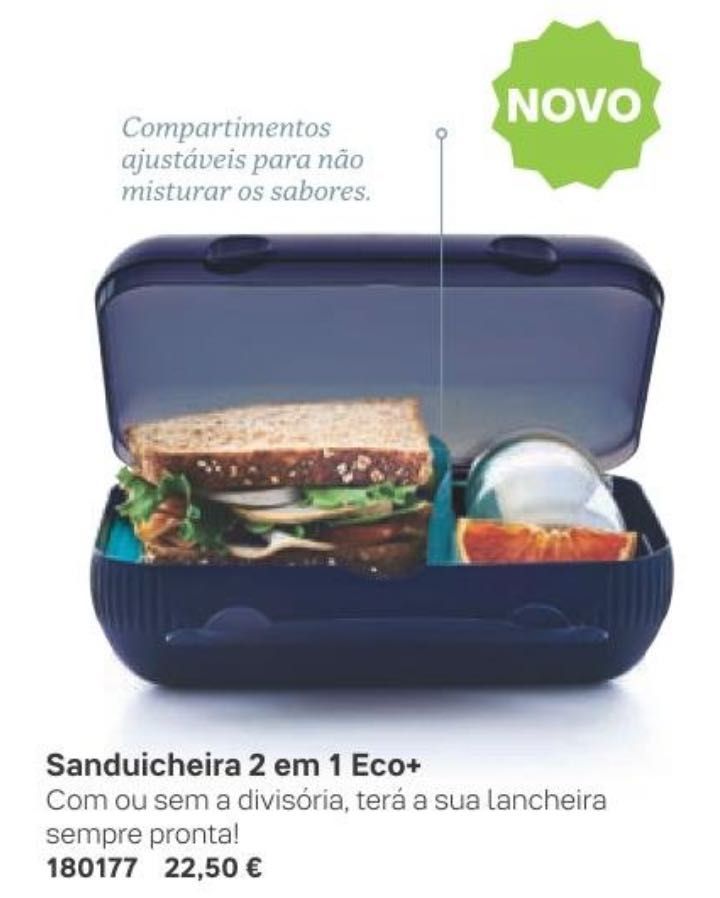 Sanduicheira 2 em 1 Preta Tupperware