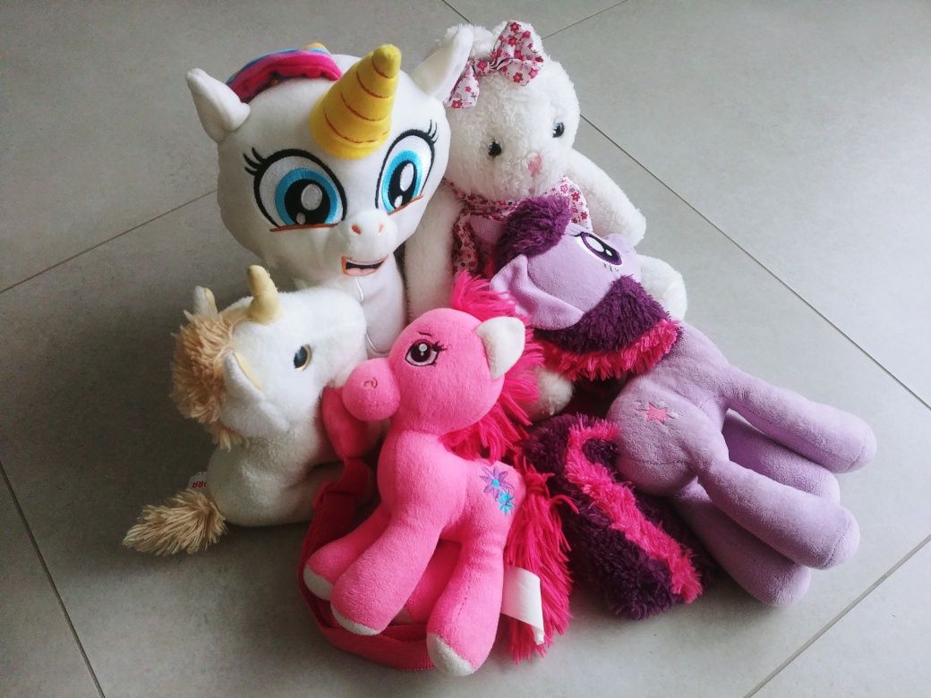 Zestaw misiów dla dziewczynki MY LITTLE PONY koniki króliczek plecak