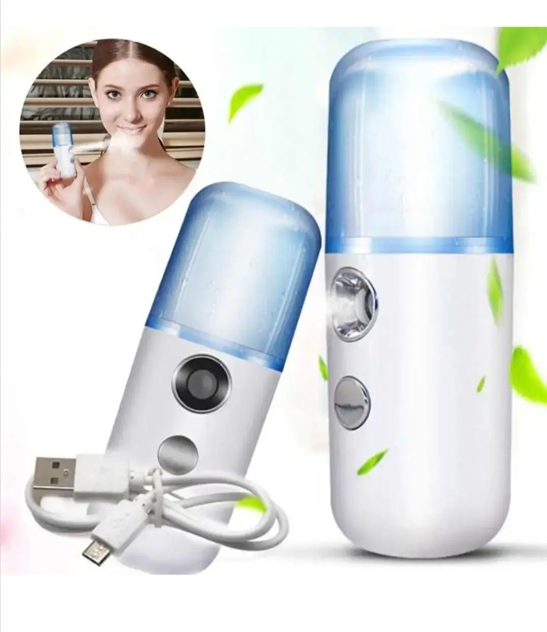 Портативный увлажнитель для кожи лица нано спрей Nano Mist Soraver